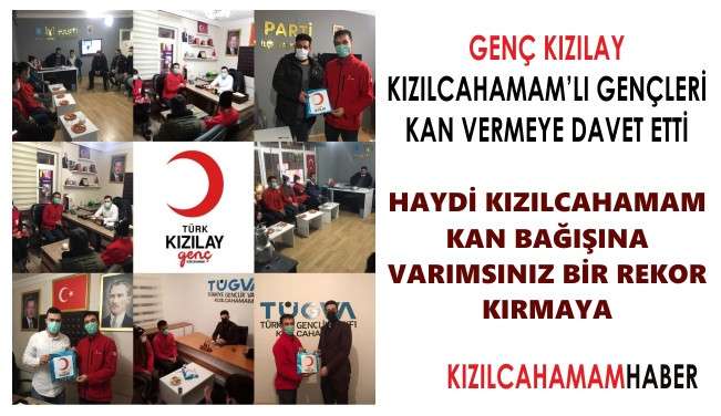 Genç Kızılay Kızılcahamam'lı gençleri Kan bağışına davet etti