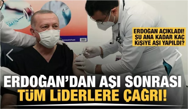 Başkan Erdoğan Kovit Aşısını Oldu