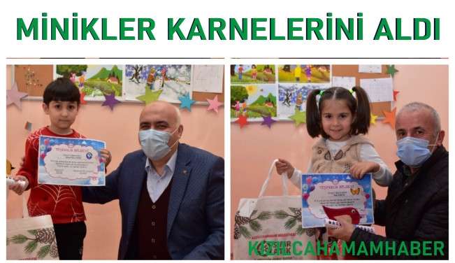 Kızılcahamam Belediyesi Anaokulu (NİNO)da karneler dağıldı