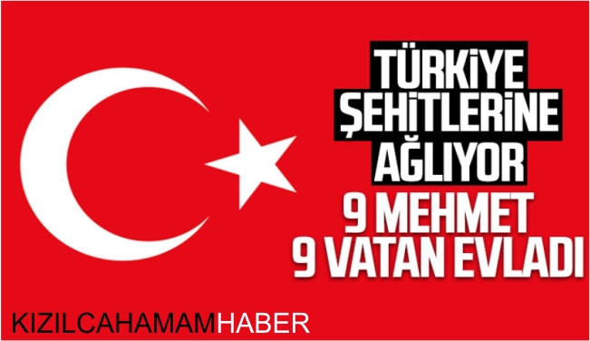 Türkiye şehitlerine ağlıyor 