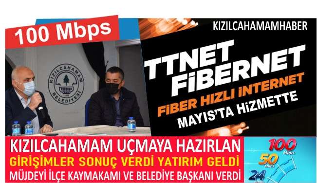 Kızılcahamam'a TTNET Fiber Hızlı İnternet Geliyor