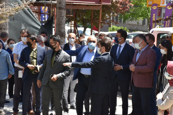 Başkan Acar  Mehmet Akif Küçükdağ ile Hal Projesinin Son Durumunu İnceledi