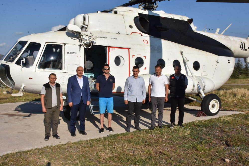 Ankara'nın Sınırları İçerisinde Tek Olan Yangın Söndürme Helikopteri Artık İlçemizde de Görev Yapacak