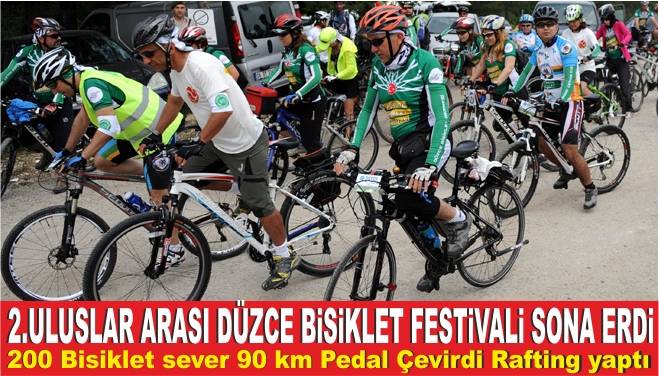 2.Uluslararası Düzce Bisiklet festivali Yapıldı