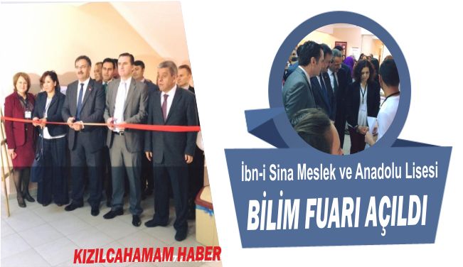 İbn-i Sina Meslek ve Anadolu Lisesi Bilim Fuarı Açıldı