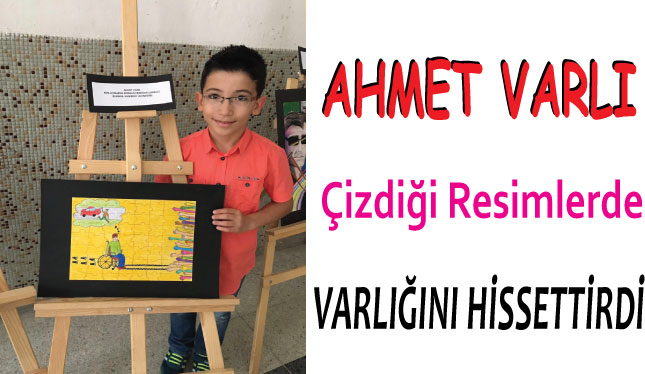 Ahmet Varlı\'nın Çizdiği Resimler Ödül Alıyor