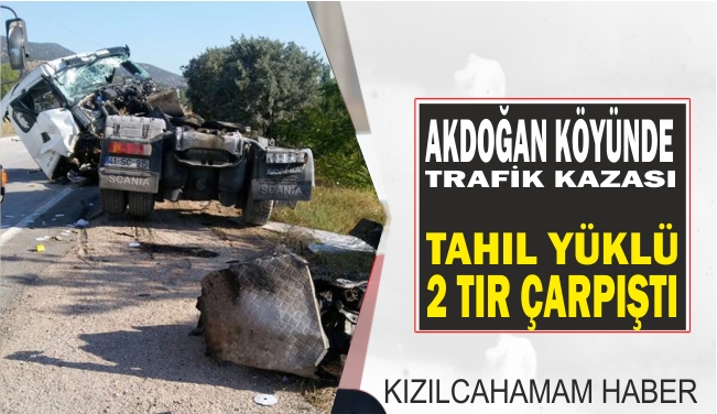 Akdoğan Köyünde Trafik Kazası 