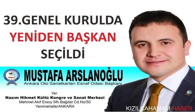 Mustafa Arslanoğlu yine başkan oldu