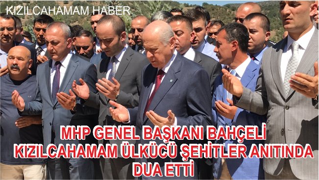 MHP Genel Başkanı Bahçeli Ülkücü Şehitler Anıtına Geldi