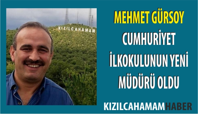 Mehmet Gürsoy Cumhuriyet İlkokulu Müdürü Oldu