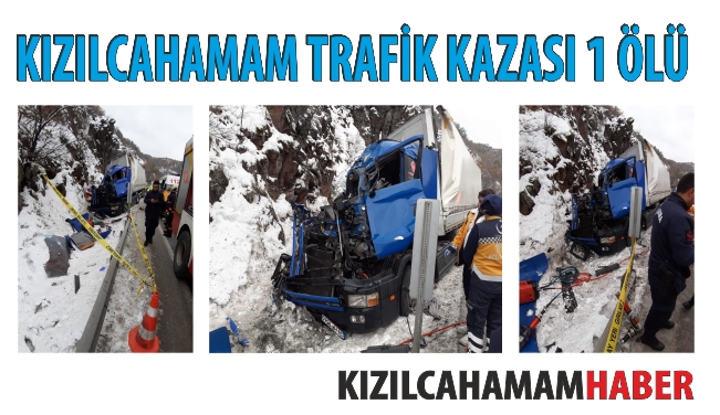 Kızılcahamam Trafik Kazası 1 Ölü