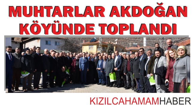 Şubat Ayı Muhtarlar Toplantısı Akdoğan Köyünde Yapıldı