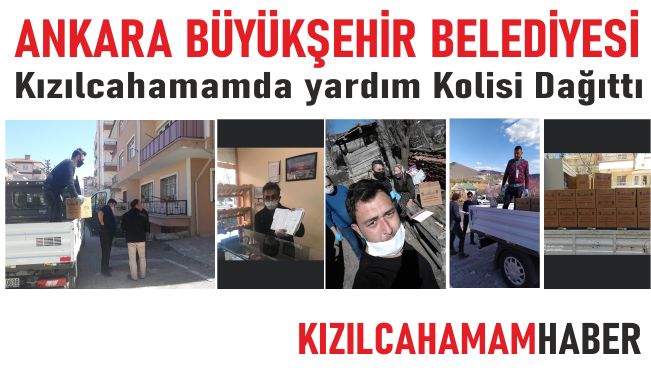 Ankara Büyükşehir Belediyesi Kızılcahamam\'da Yardım Dağıttı