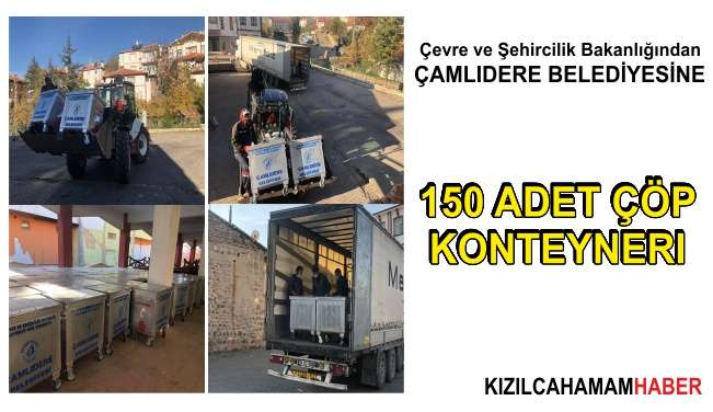 Çamlıdere Belediyesi Köylere İçin 150 Adet Çöp Konteynırı Aldı