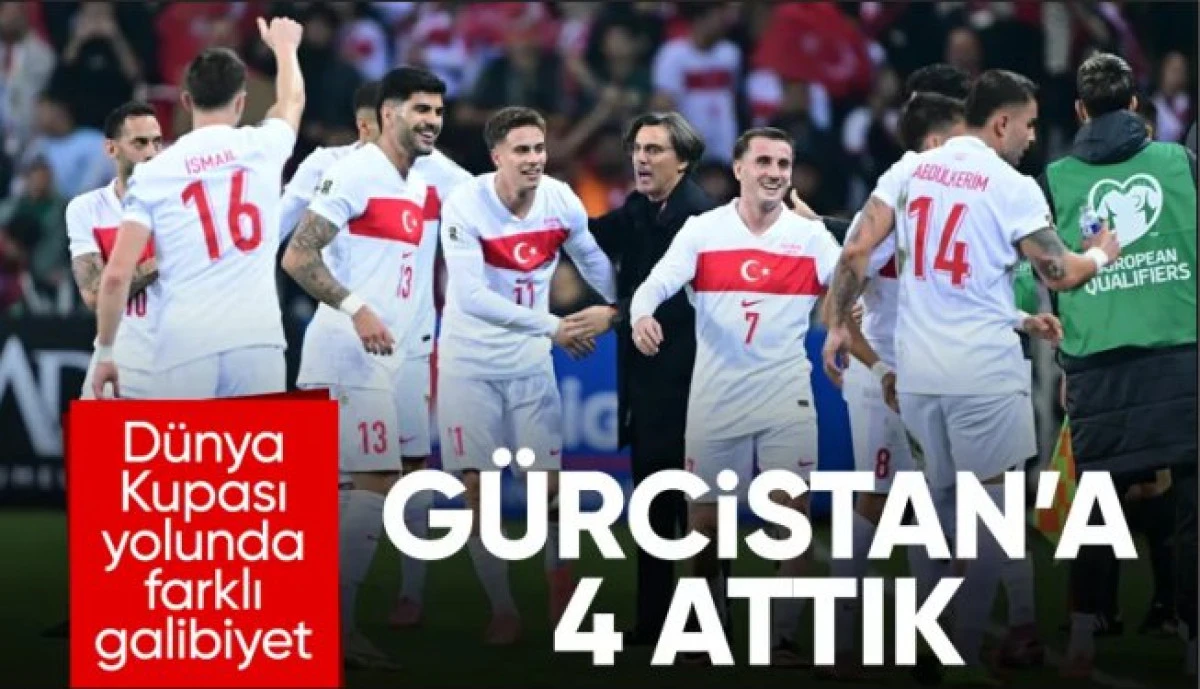 A Milli Futbol Takımı, Gürcistan'a 4 attı!
