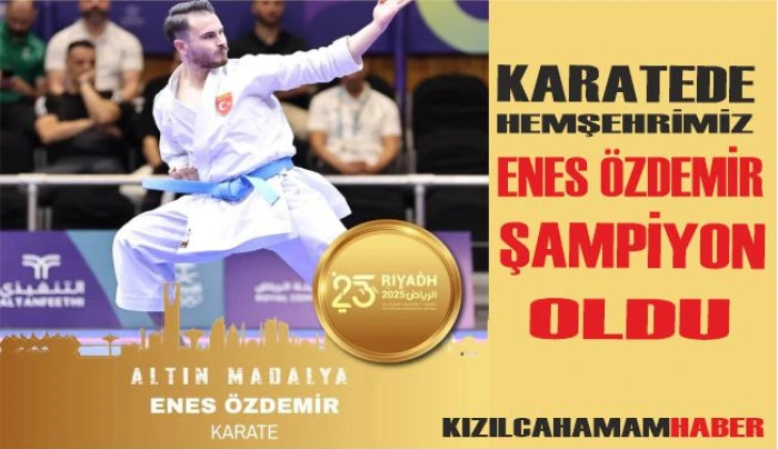 Altın madalya gururu! Enes Özdemir Riyad’da şampiyon oldu