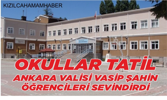 Ankara Genelinde Okullara Yağmur Tatili