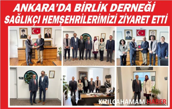 Ankara'da Birlik Derneğinden Sağlıkçı Hemşerilerine Ziyaret