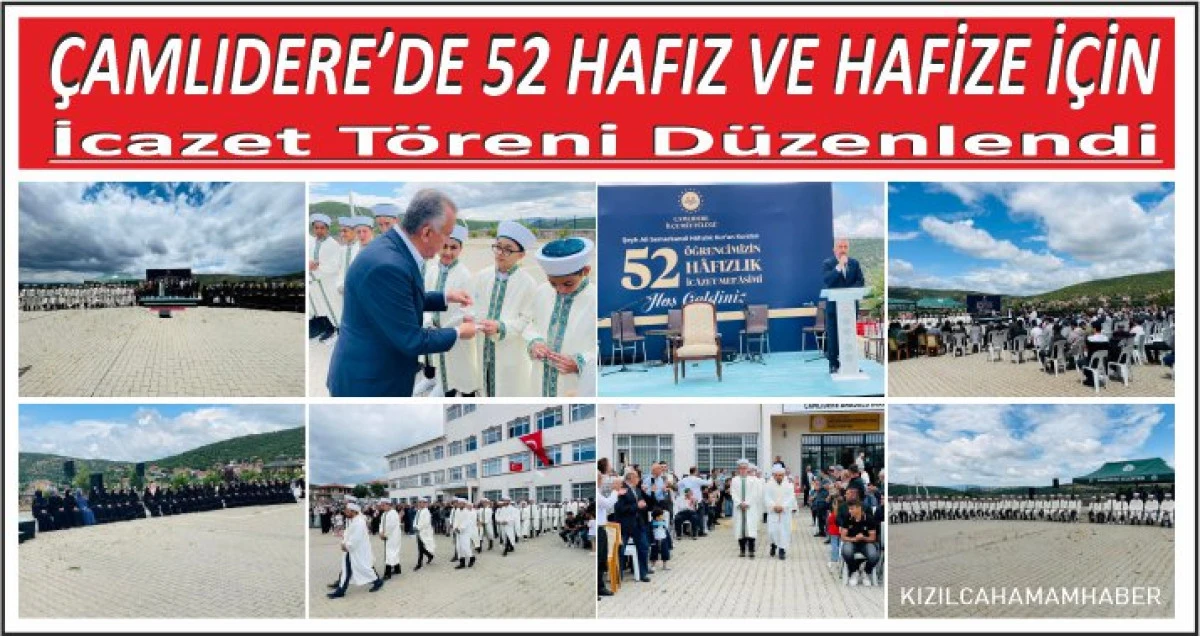 Çamlıdere'de Hafızlık İcazet Merasimi Yapıldı.