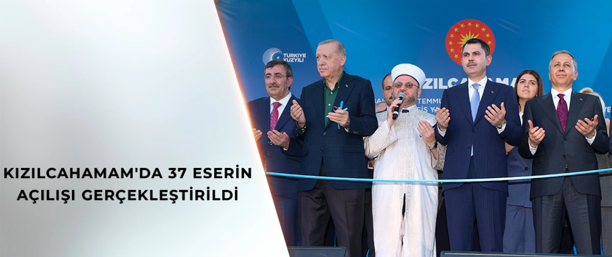 Cumhurbaşkanı Erdoğan Kızılcahamam'da Yapımı Tamamlanan 37 Eserin Toplu Açılışını Yaptı.