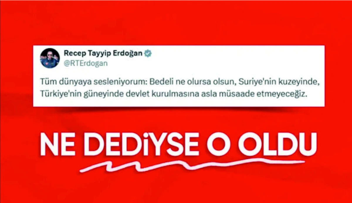 Cumhurbaşkanı Erdoğan'ın "Asla m&uuml;saade etmeyeceğiz" s&ouml;z&uuml; yeniden g&uuml;ndem oldu