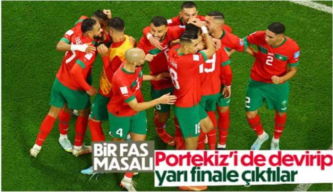D&uuml;nya Kupasında Destan Yazan FAS Yarı Finale &Ccedil;ıktı