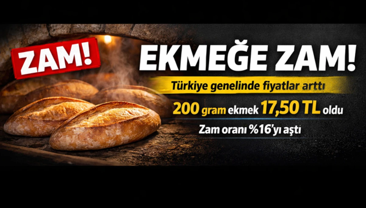 Ekmeğe zam geldi, işte yeni fiyatı