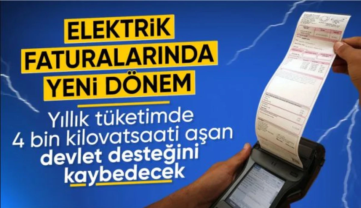 Elektrik Faturalarında Yeni Düzenleme