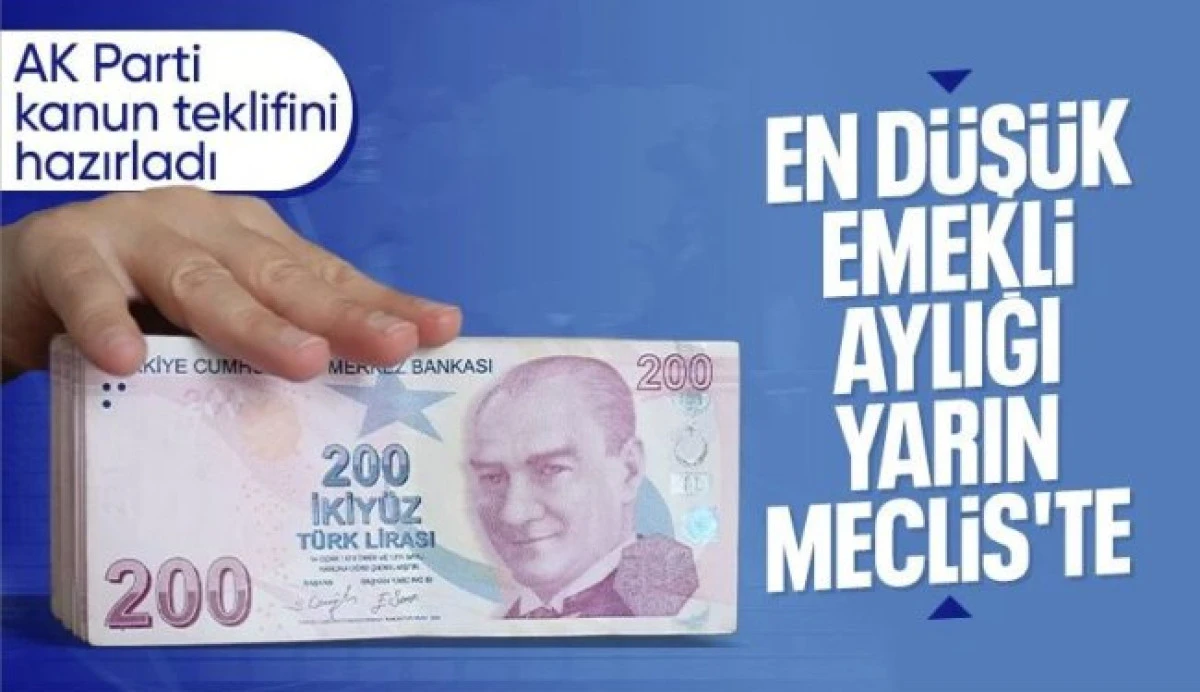 En d&uuml;ş&uuml;k emekli aylığı i&ccedil;in kanun teklifi yarın TBMM'ye sunulacak