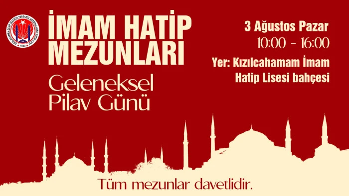 İmam Hatip Mezunları Geleneksel Pilav Günü