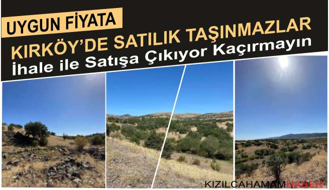 Kırköy'de taşınmazlar ihale ile satılıyor 