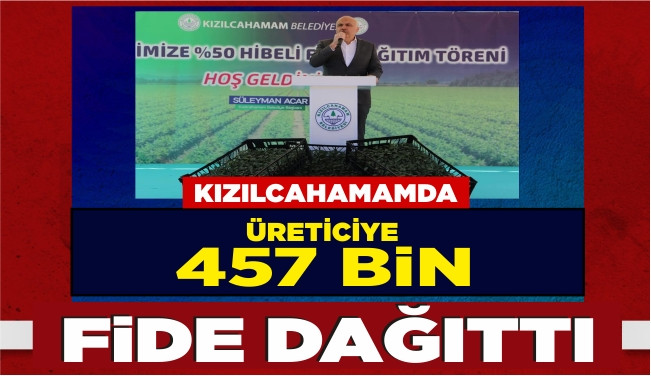 Kızılcahamam Belediyesi 457 bin fide dağıtımı yaptı