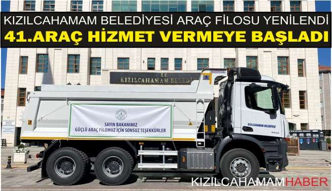 Kızılcahamam Belediyesi Araç Filosunu Yeniledi