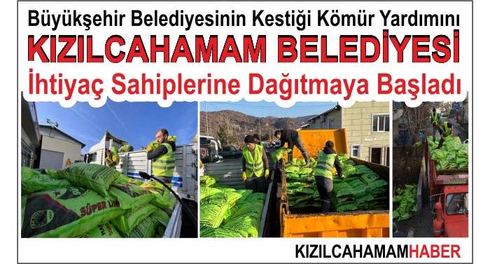 Kızılcahamam Belediyesi Kömür Dağıtımına Başladı
