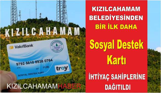 Kızılcahamam Belediyesi Sosyal Destek Kartla Vatandaşın Yanında