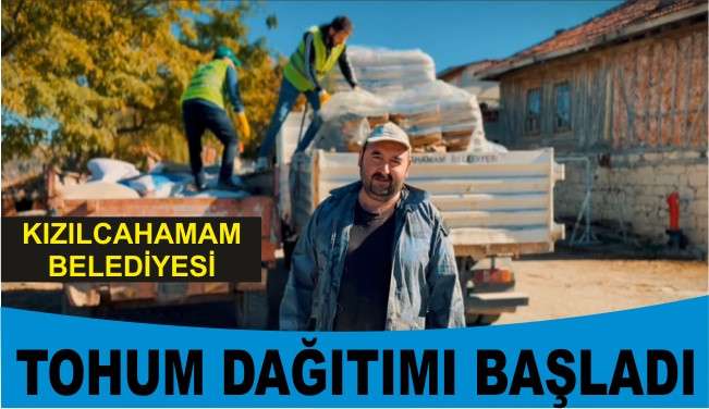 Kızılcahamam Belediyesi Tohum Dağıtımına Başladı