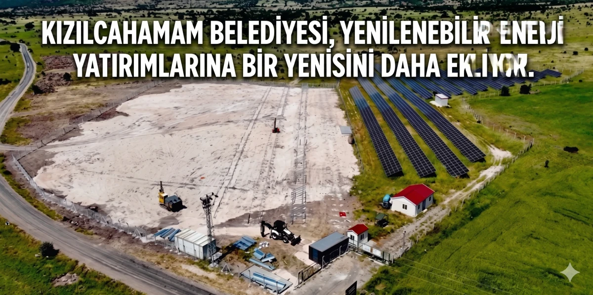 Kızılcahamam Belediyesi, yenilenebilir enerji yatırımlarına bir yenisini daha ekliyor.