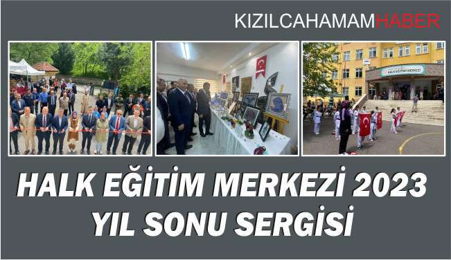 Kızılcahamam Halk Eğitim merkezi 2023 Yılsonu Sergisi Açıldı