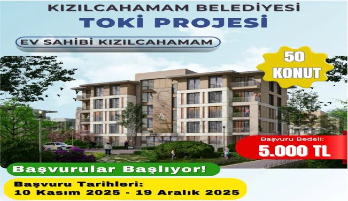 Kızılcahamam’a 50 Yeni Sosyal Konut!