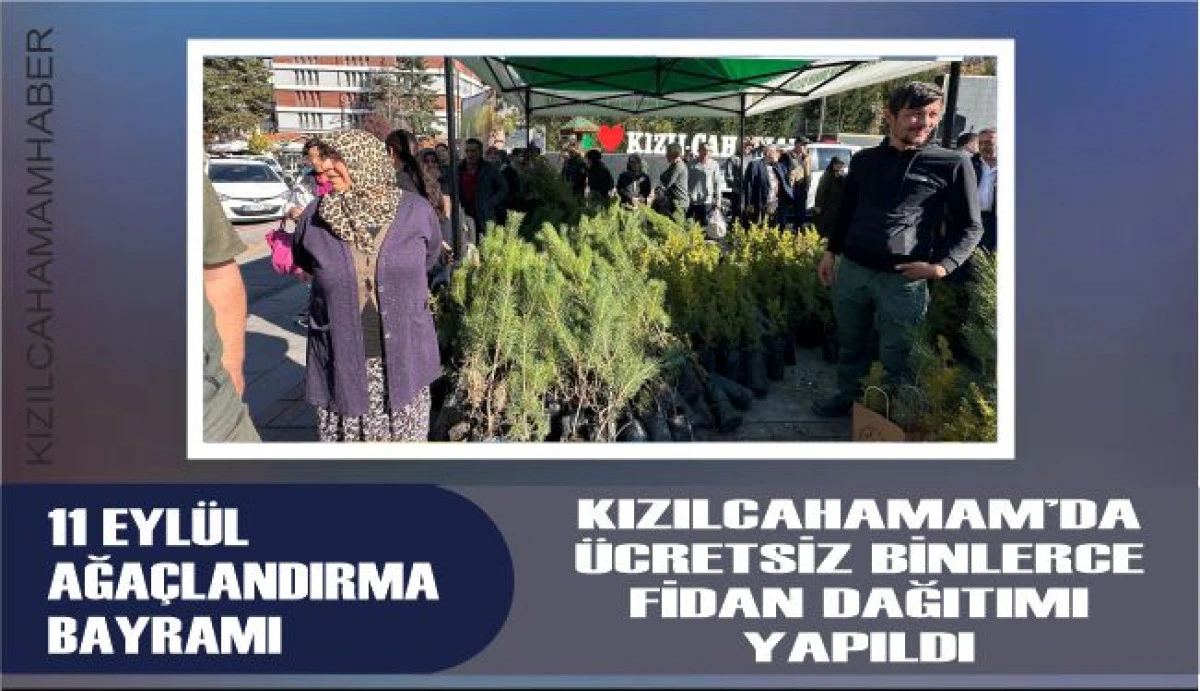 Kızılcahamam’da 11 Kasım Ağaçlandırma Bayramı Coşkusu!