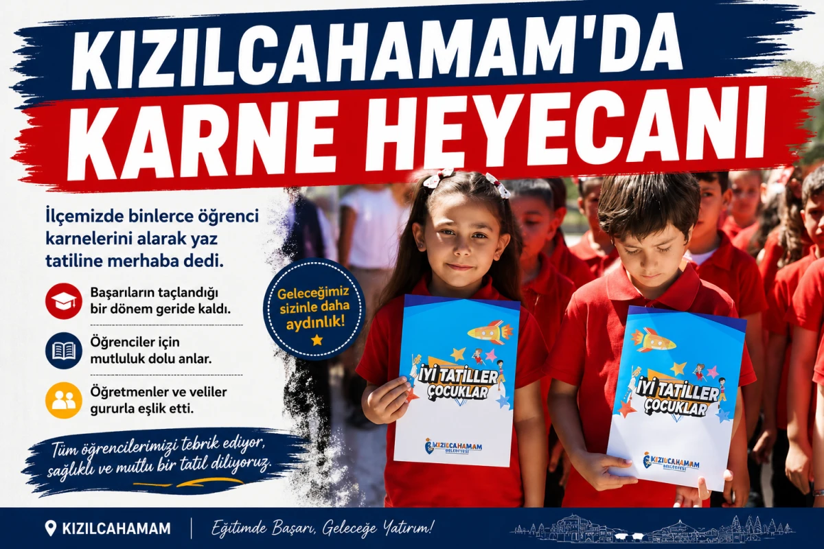 Kızılcahamam'da Karne Heyecanı
