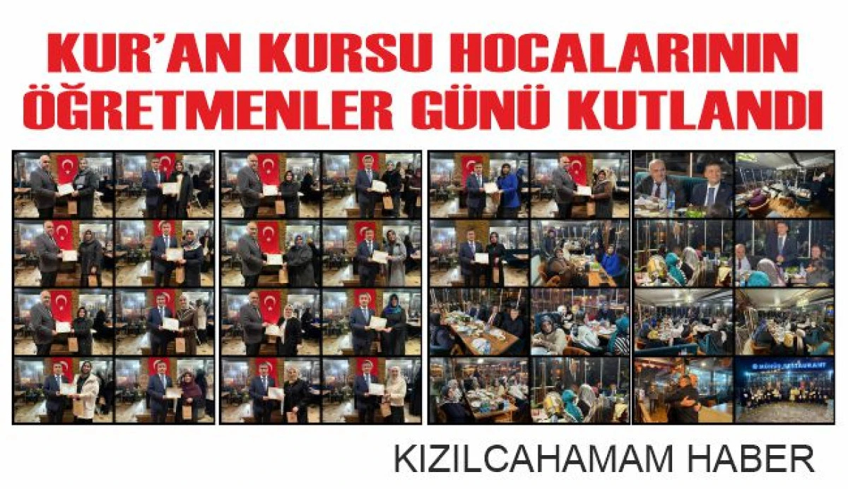 Kızılcahamam’da Kur’an Kursu Hocalarıyla Öğretmenler Günü Programı Düzenlendi