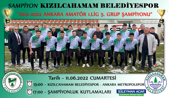 ŞAMPİYON Kızılcahamam Belediye Spor 