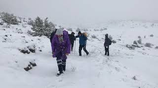 Bir Nisan Günü Kar Dondurucu Soğuk ve Tipide doğa yürüyüşü